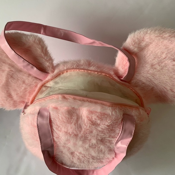 New Pink Plush Mickey Mouse Head Backpack - bag - Picture 6 of 7